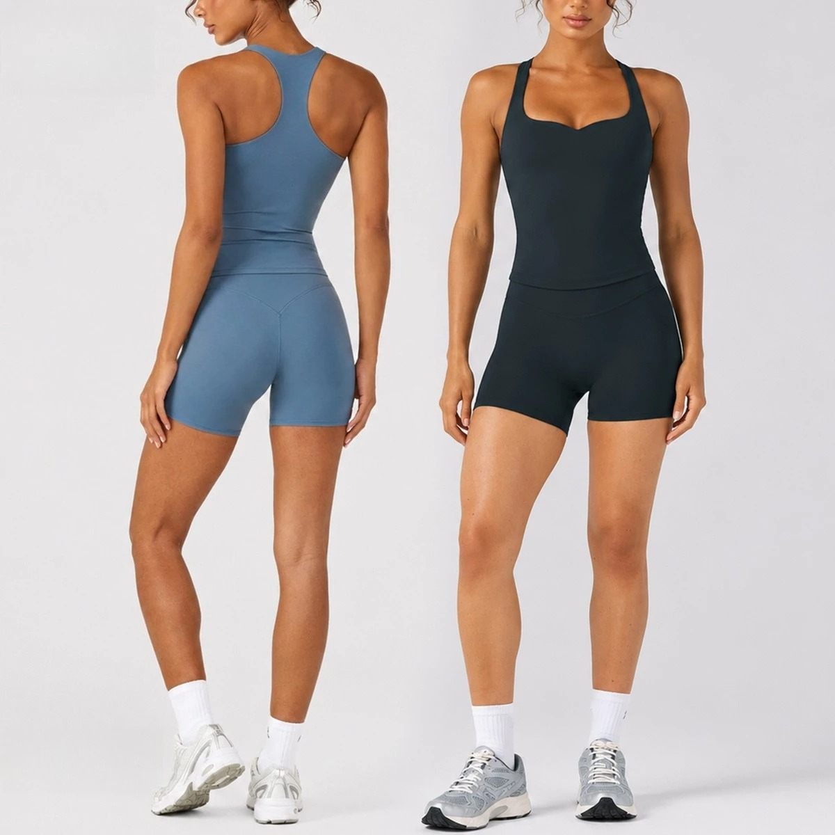Aquatic Gym - C-B Women 2Pcs Yoga Set Racerback